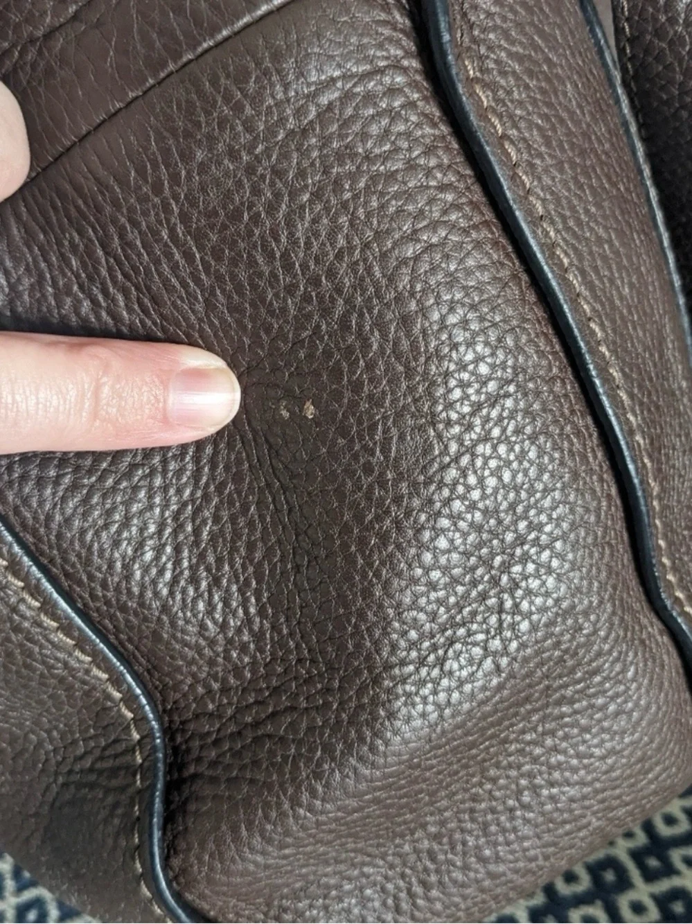Authentic Chloe Marcie Leather Handbag - Chocolate Brown